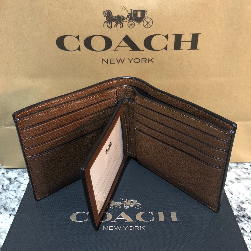NWT Authentic Coach 3-in-1 Varsity Stripe Wallet - Picture 2 of 7